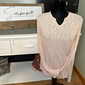 Love Me Pink Ribbed Top